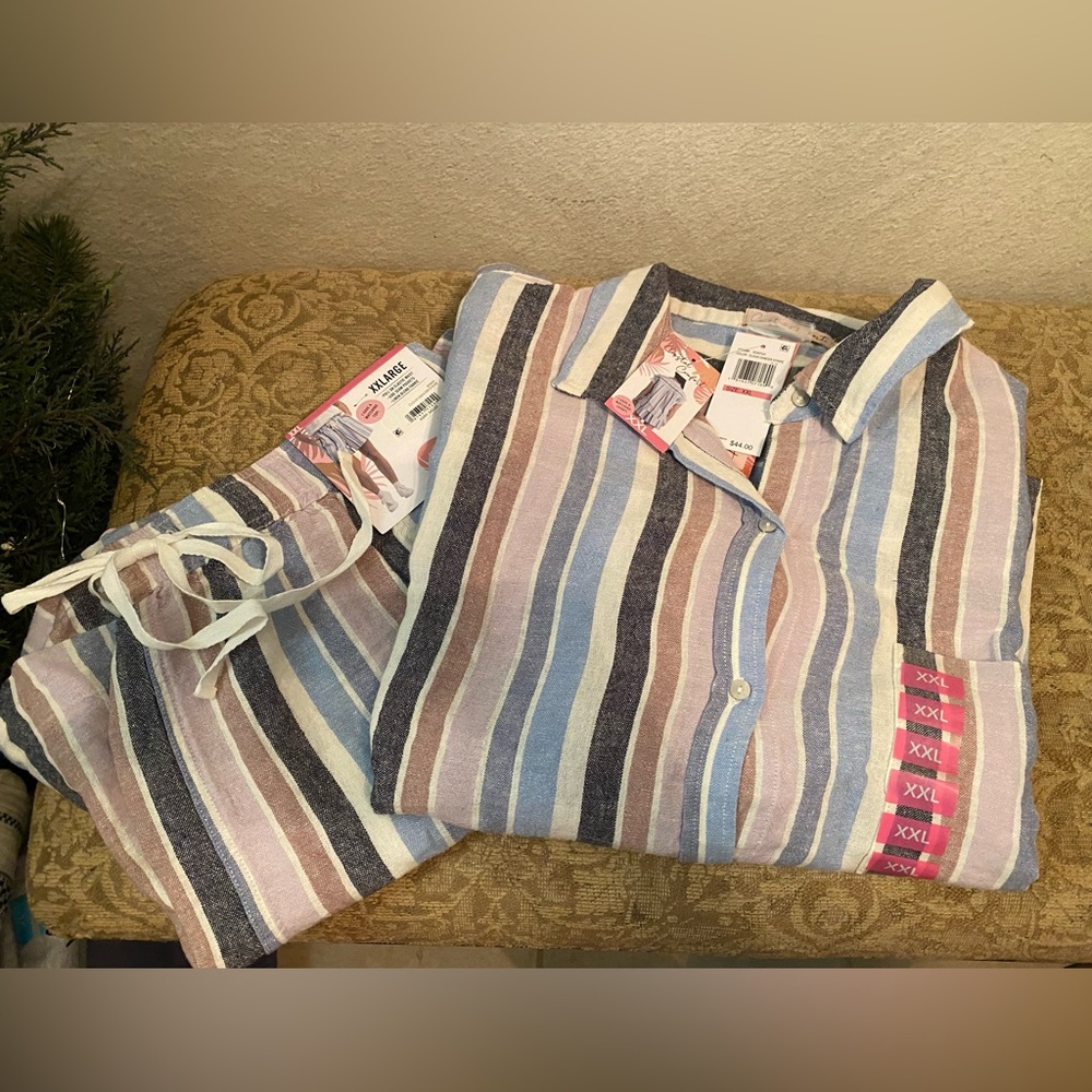 Costal Comfort  Top & Shorts Set XXL NWT